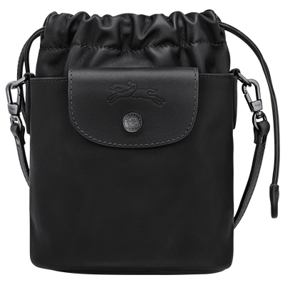 Le Pliage Xtra XS Bucket bag , Black - Leather