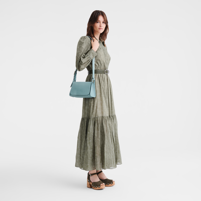 Le Foulonné Crossbody bag M, Eucalyptus