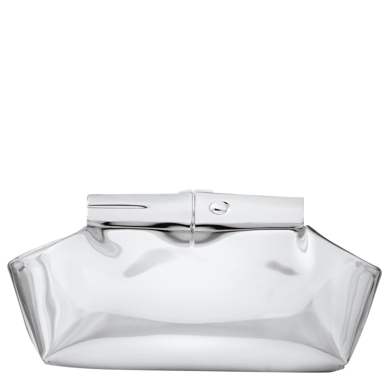Le Roseau S Pouch , Silver - Leather  - View 4 of  6