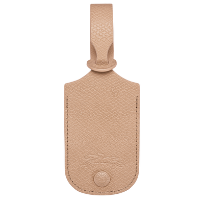 Le Pliage One Luggage tag , Beige - Leather
