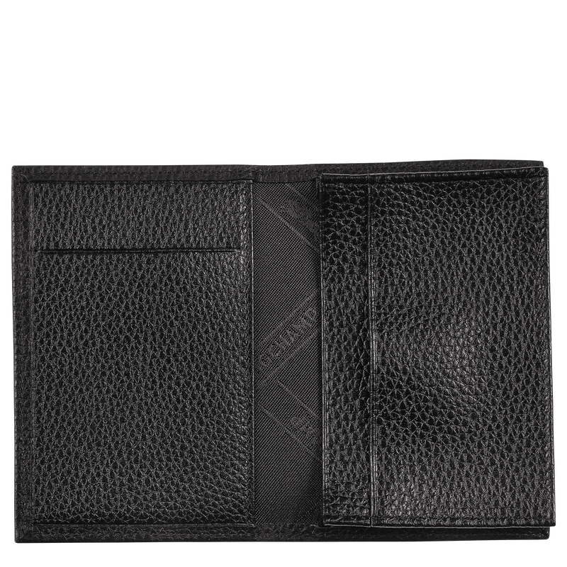 Le Foulonn&eacute; Card holder , Black - Leather  - View 2 of  4