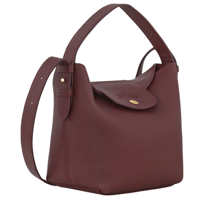 Le Cadence S Bucket bag , Burgundy - Leather