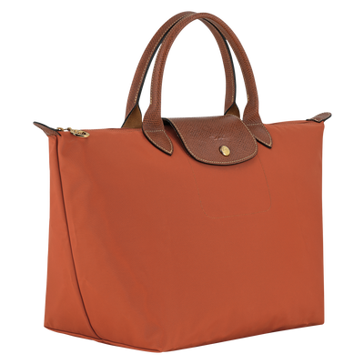 Le Pliage Original M Handbag , Brick - Recycled canvas