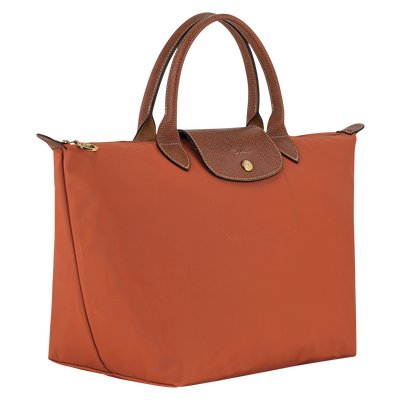Le Pliage Original M Handbag , Brick - Recycled canvas